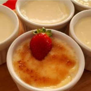 Homemade Custard with Egg Yolks and Butter