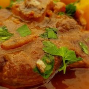 Pork Osso Buco with New Potatoes