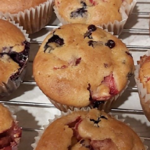 FRUIT EXPLOSION MUFFINS