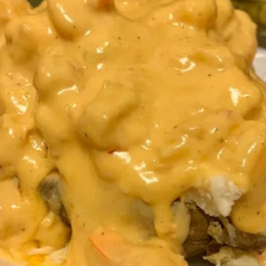 SEAFOOD STUFFED POTATOES RECIPE