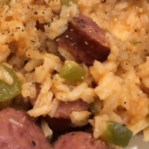 ONE POT SAUSAGE PEPPERS WITH RICE