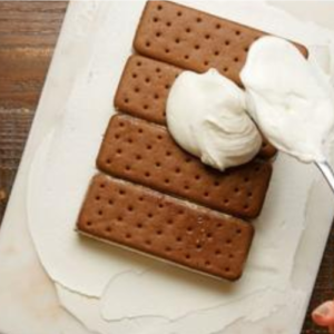 Layer ice cream sandwiches for a killer 4-ingredient no-bake cake
