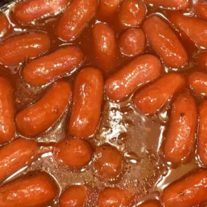 3-INGREDIENT BBQ LITTLE SMOKIES (SLOW COOKER AND STOVETOP)