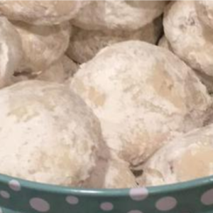 BUTTERY PECAN SNOWBALL COOKIES