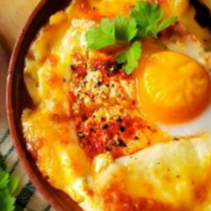 Oven-Baked White and Yellow Cheese