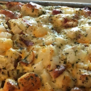 BACON EGG & CHEESE BISCUIT BREAKFAST CASSEROLE