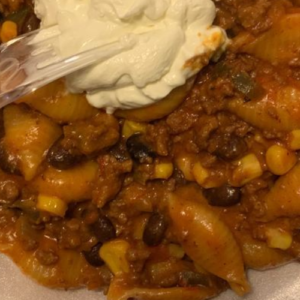 MEXICAN PASTA SHELLS WITH GROUND BEEF