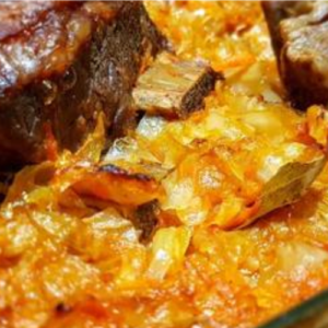 Beef Ribs with Sauerkraut