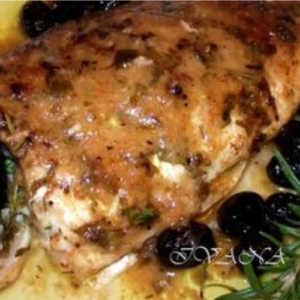 Sea Bream with Aromatic Herbs and Olives