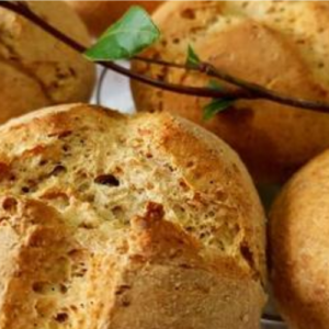 Dietary Bread Rolls with Flaxseed Flour