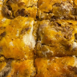 LAYERED CABBAGE, POTATO AND SAUSAGE CASSEROLE