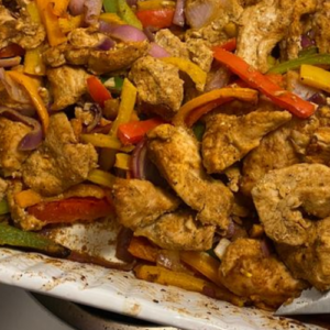 SHEET PAN CHICKEN FAJITAS