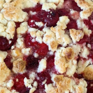 CHERRY CRUMB BARS