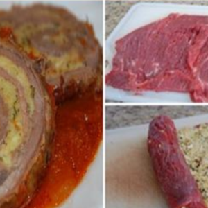 “Celebratory” roulade – a perfect appetizer for New Year’s Eve dinner!
