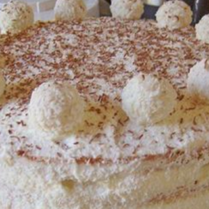 Raffaello cake – a particularly fine dessert!