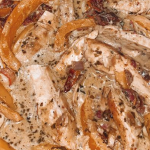 CREAMY GARLIC PESTO CHICKEN