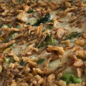 MAKE AHEAD CREAMY VEGETABLE CASSEROLE