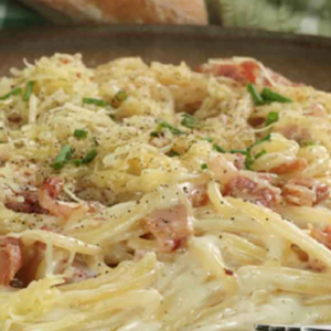 Today pasta carbonara is served in practically every restaurant…