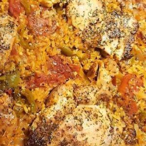 One Pot Spanish Chicken And Rice