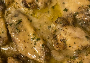SMOTHERED CHICKEN AND HOMEMADE GRAVY