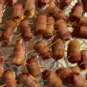 BACON WRAPPED SMOKIES RECIPE