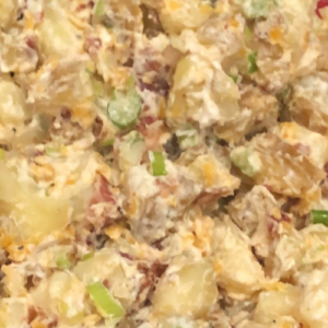 LOADED BACON CHEDDAR BAKED POTATO SALAD