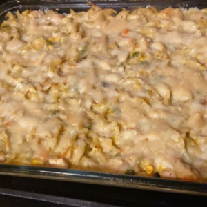 The Creamiest Chicken Noodle Casserole
