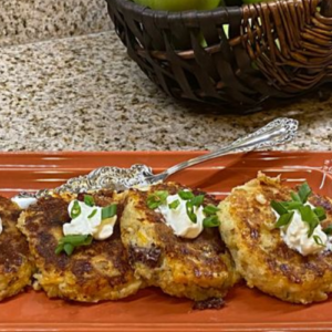 LOADED MASHED POTATO CAKES