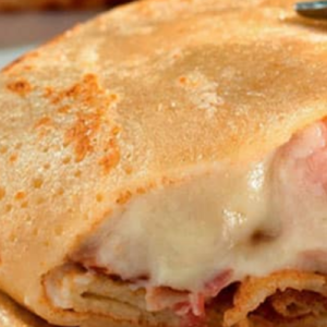 Crepes Stuffed with Ham and Comte