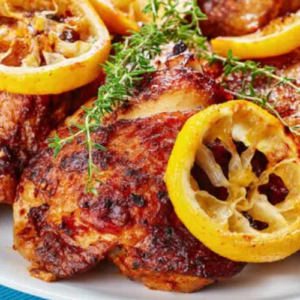 Chicken thighs with ginger and lemon