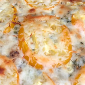 RECIPE FOR CRUSTLESS TOMATO PIE