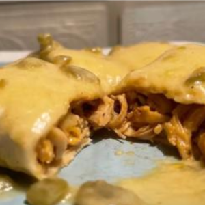 SMOTHERED BAKED CHICKEN BURRITOS