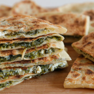 Spinach and Cheese Gozleme Recipe