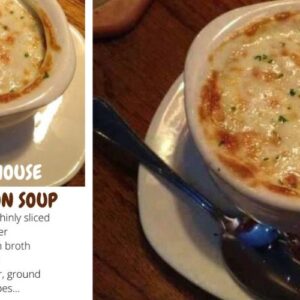 Outback Steakhouse Onion soup walk