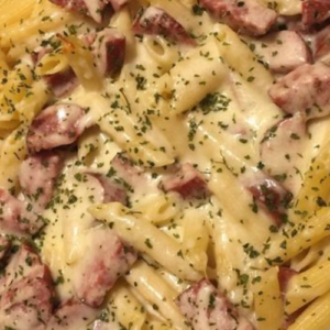 KIELBASA ALFREDO BAKE