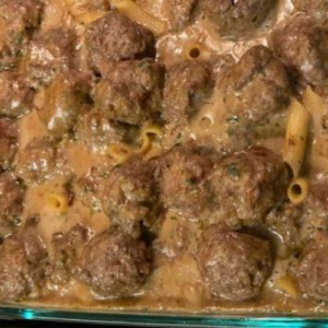 SWEDISH MEATBALL NOODLE BAKE