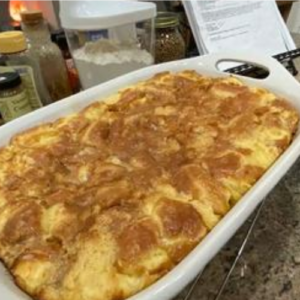 APPLE BREAD PUDDING