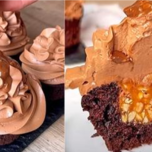 Caramel and chocolate cupcakes: this recipe will be amazing