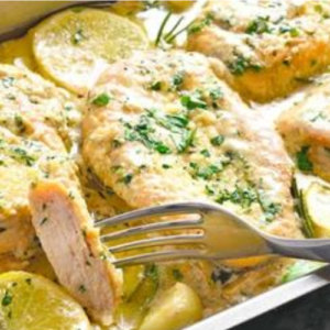 Creamy lemon chicken: It takes less than 30 minutes and just one pan!