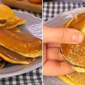 Dorayaki with hazelnut cream