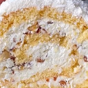Coconut roll: the recipe for an easy and delicious dessert
