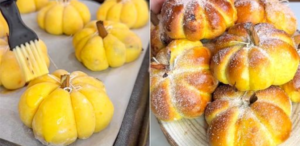 Pumpkin brioche: soft and beautiful to look at!