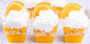 Orange glasses: an easy dessert that everyone will love