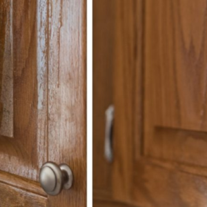 How to degrease kitchen cabinets and polish wood to make it look new