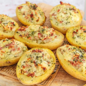 Stuffed potatoes: the easy and light oven recipe and 4 variations to garnish them