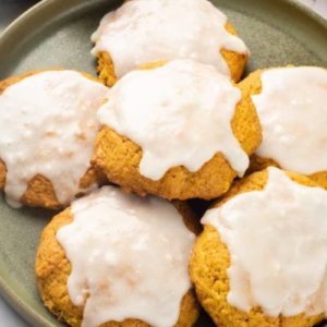 Pumpkin Cookies: the perfect iced cookie recipe to make this fall