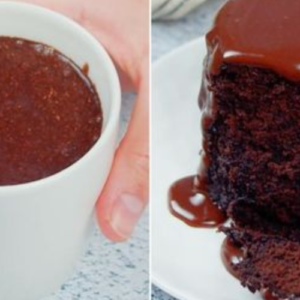 Easy microwave chocolate mug cake: easy and so delicious!