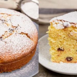 Orange cake with chocolate chips: soft and delicious!