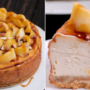 Caramel Apple Cheesecake: the decadent, creamy cheesecake recipe