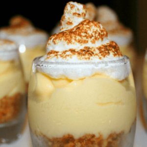 Lemon meringue tart style verrines